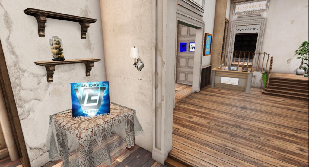 Sign clicking through to Virtual Education Journal that is displayed in the NPC CVL Library